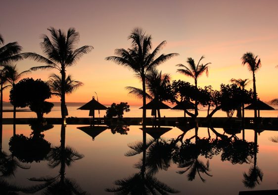 coucher de soleil à Bali